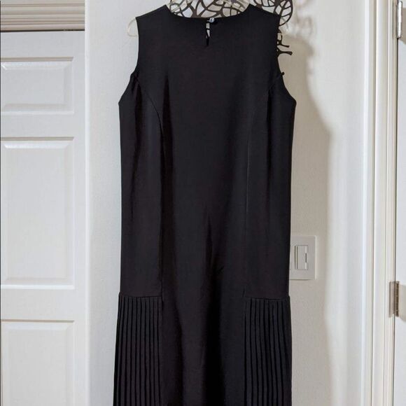 ELM by Matthildur A-Line Sleeveless Midi Black Dress L NWOT - Picture 3 of 16
